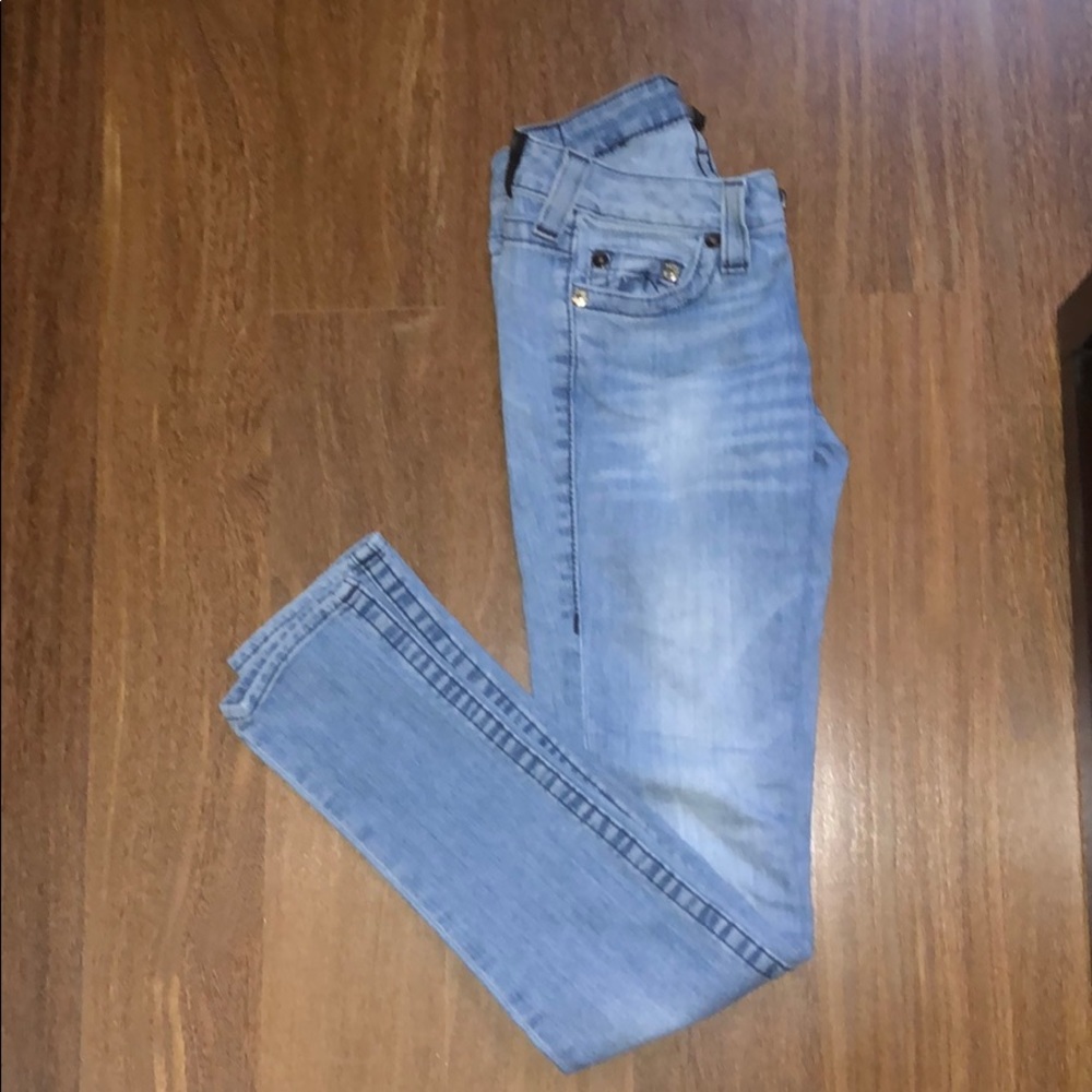 True religion light wash jeans